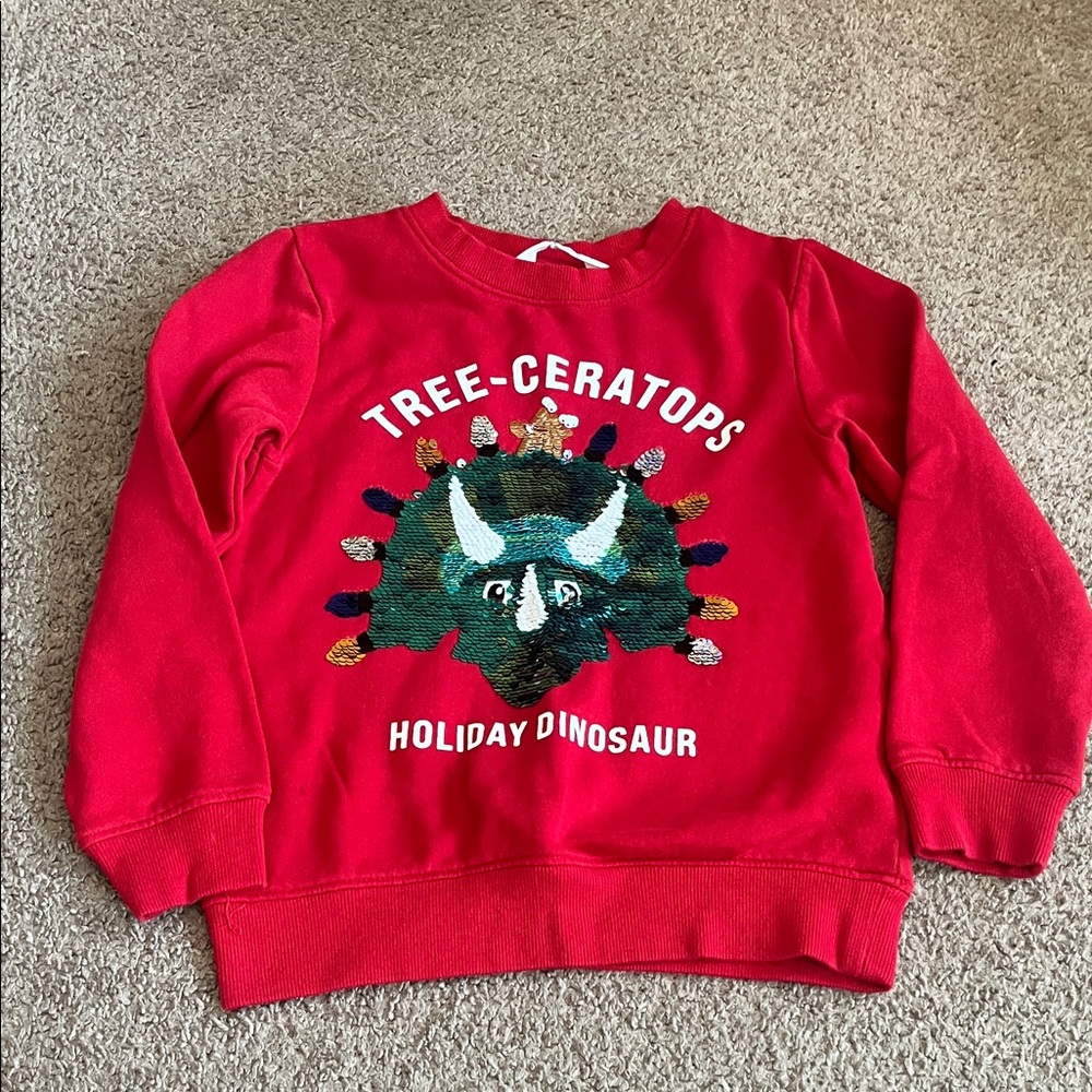 H&M Red Tree-Ceratops Kids Sweatshirt
